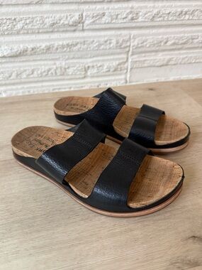 Kork-Ease Tutsi Dual-Band Leather slide flat Sandals minimalist ergonomics-7